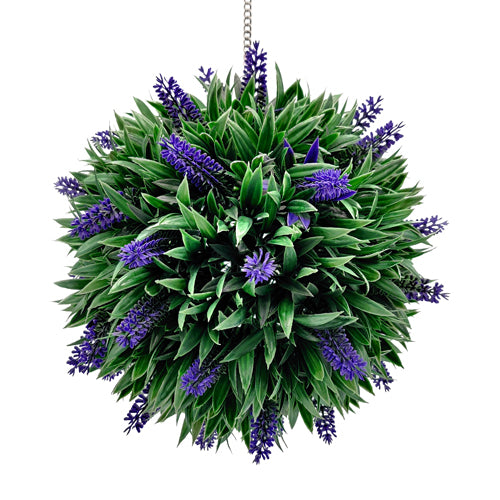 The Greenery Artificial Large Lavender Ball 28cm Artificial Trees The Greenery   