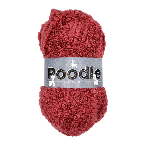 Poodle Knitting Yarn 200g Assorted Colours Knitting Yarn & Wool FabFinds Berry  