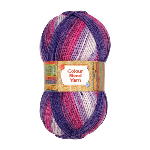 Colour Blend Knitting Yarn Assorted Colours 150g Knitting Yarn & Wool FabFinds Purple  