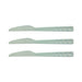 Bamboo Melamine Trendy 3 Piece Knife Set Kitchen Accessories FabFinds Turquoise  