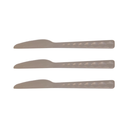 Bamboo Melamine Trendy 3 Piece Knife Set Kitchen Accessories FabFinds Grey  