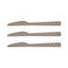 Bamboo Melamine Trendy 3 Piece Knife Set Kitchen Accessories FabFinds Grey  