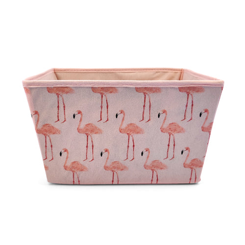 Pink Flamingo Print Storage Basket Storage Baskets Home Collection   