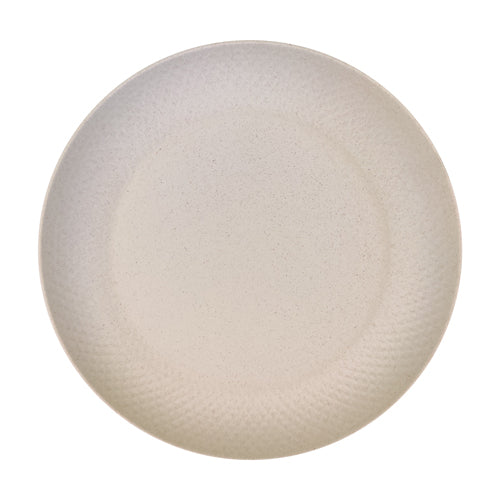 Bamboo Melamine Plates 25cm Assorted Colours Kitchen Accessories FabFinds Cream  
