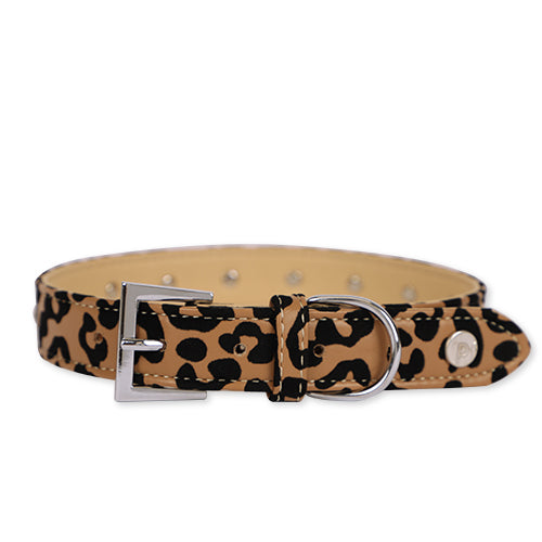 Petface Leopard Diamante Dog Collar 40-50cm Dog Accessories Pet Face   