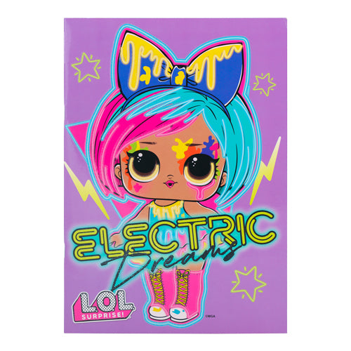 L.O.L Surprise Electric Dreams A4 Colouring Pad Arts & Crafts TDL   