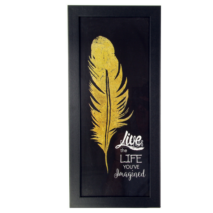 Live Life Quote Framed Wall Art Home Decoration FabFinds   
