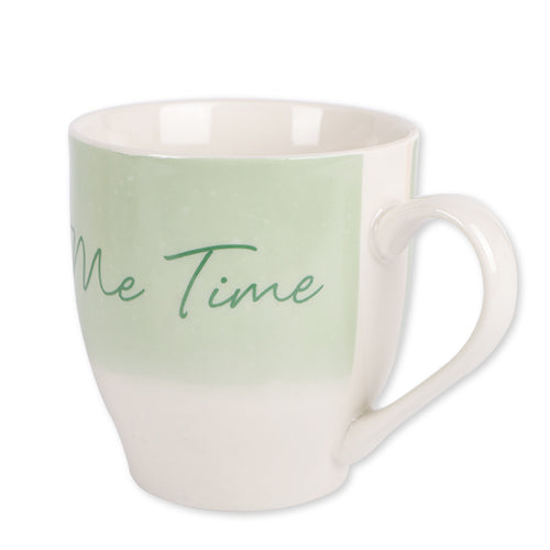 Two Tone Sage and White 'Me Time' Hugga Mug Mugs FabFinds   