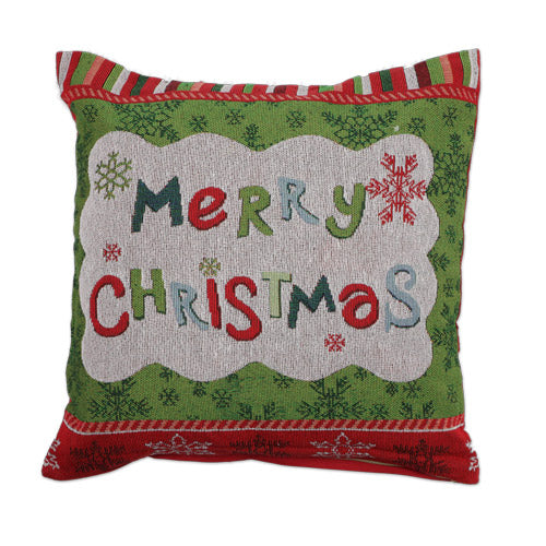 Merry Christmas Cushion 45cm x 45cm Christmas Cushions & Throws Mr Crimbo   