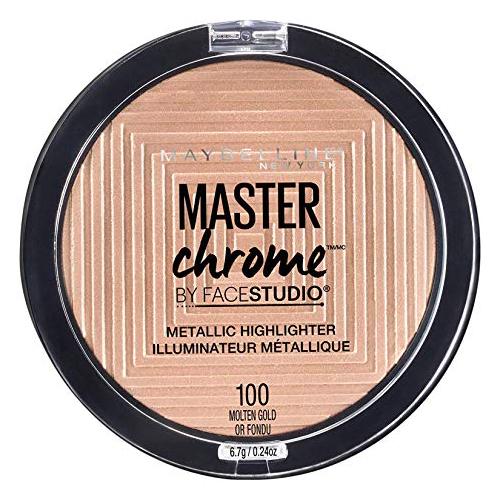 Maybelline Master Chrome Metallic Highlighter 100 Molten Gold 9g Highlighter maybelline   