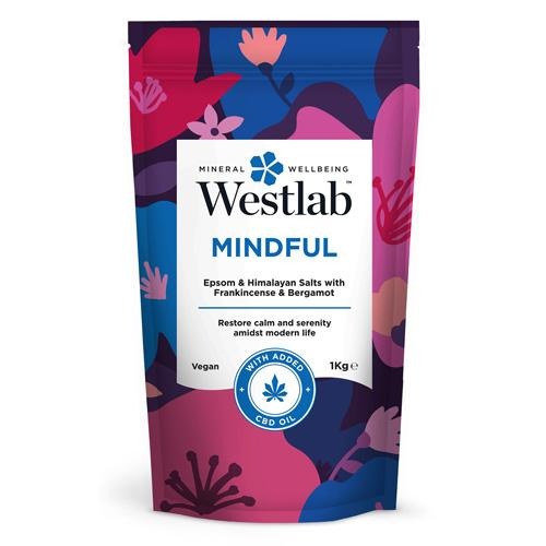 Westlab Mindful Epsom & Himalayan Salts With Frankincense & Bergamot 1kg Bath Salts & Bombs Westlab   