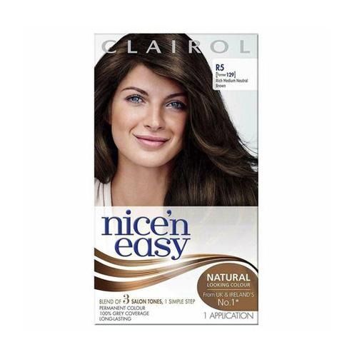 Clairol Nice n Easy Hair Colour Medium Brown R5 Hair Dye Clairol   