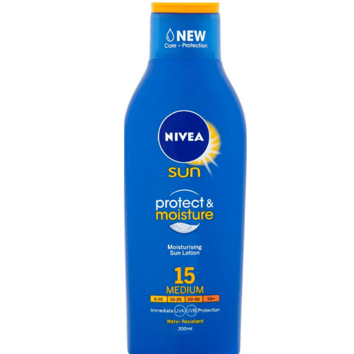 Nivea Protect & Moisture Sun Lotion SPF 15 Medium 200ml Sun Protection Nivea   