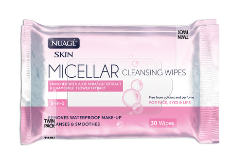 Nuagé Micellar Cleansing 25 Wipes 3-in-1 Twin Face Wipes nuagé   