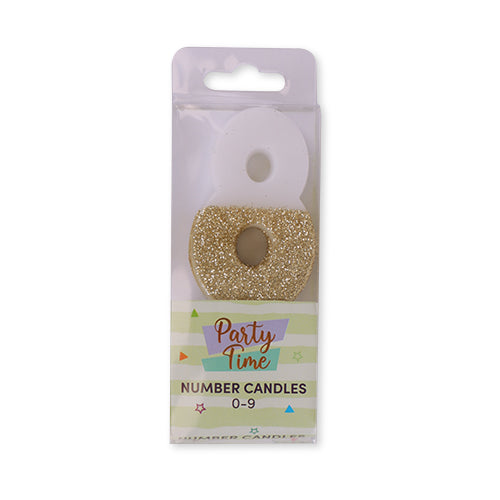 Party Time Number Birthday Candles 0-9 Candles party time No.8  