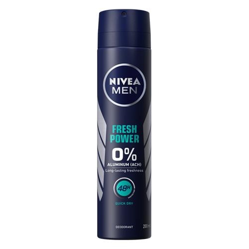 Nivea Men Fresh Power 48hr Protect Antiperspirant Deodorant 200ml Deodorant & Antiperspirants nivea   