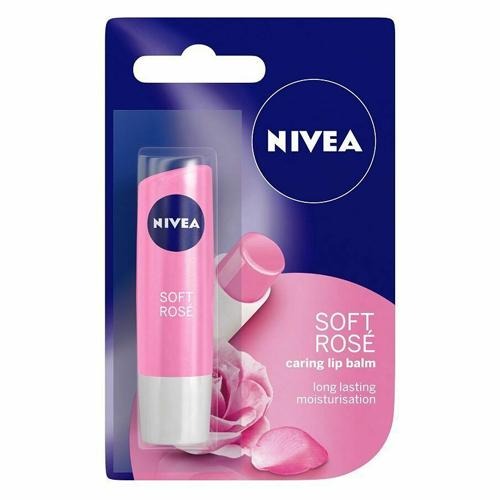 Nivea Soft Rose Lip Care Balm 2.8g Lip Balm Nivea   