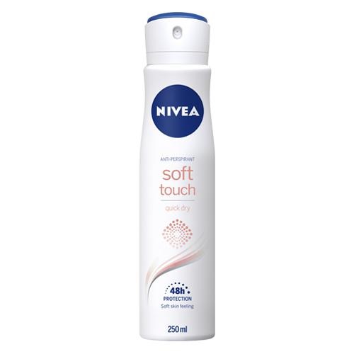 Nivea Soft Touch Womens Deodorant 250ml Deodorant & Antiperspirants nivea   