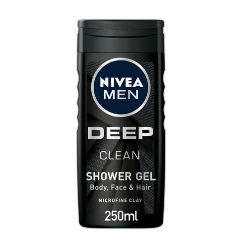 Nivea Men Deep Clean Shower Gel 250ml Shower Gel & Body Wash nivea   