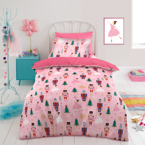 Coloroll Kids Christmas Nutcracker Duvet Set Single FabFinds