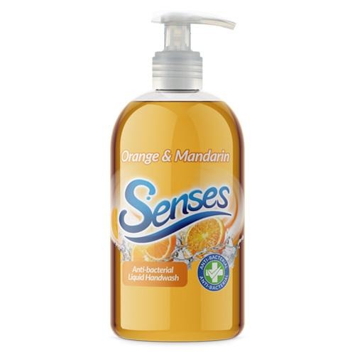 Senses Orange & Mandarin Anti-Bacterial Liquid Handwash 500ml Hand Wash & Soap Senses   