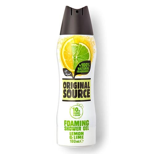 Original Source Foaming Lemon & Lime Shower Gel 180ml Shower Gel & Body Wash Original Source   