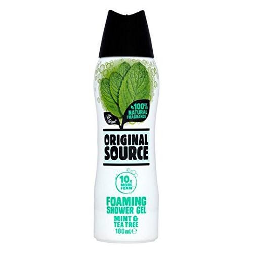 Original Source Foaming Mint & Tea Tree Shower Gel 180ml Shower Gel & Body Wash Original Source   
