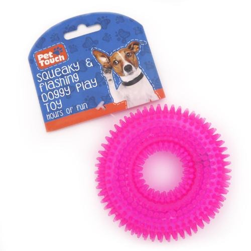 Pet Touch Squeaky & Flashing Doggy Play Toy Assorted Shapes & Colours Dog Toys Pet Touch   
