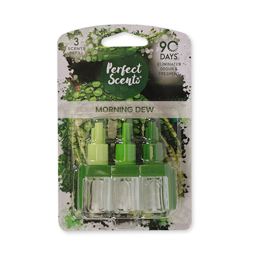 Perfect Scents Morning Dew Air Freshener Refill 3 Pk 20ml Air Fresheners & Re-fills Perfect Scents   
