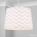 Home Collection Zig Zag Shade Assorted Colours Home Lighting FabFinds Light Grey  