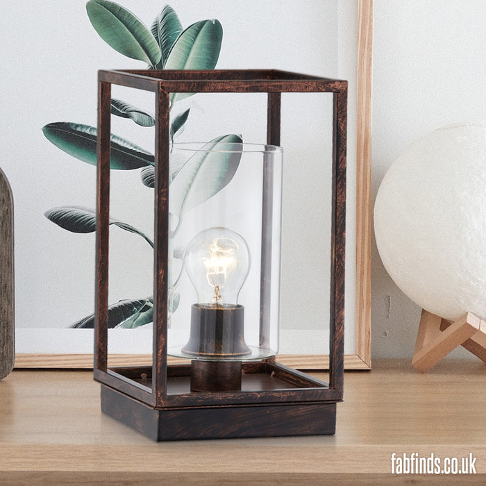 Home Collection Industrial Copper Table Lamp Home Lighting Home Collection   
