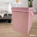 Home Collection Velvet Laundry Box Assorted Colours Storage Boxes Home Collection   