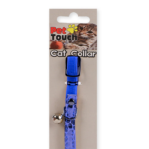 Pet Touch Cat Collar Elastic Metallic Leopard Print Cat Accessories Pet Touch   