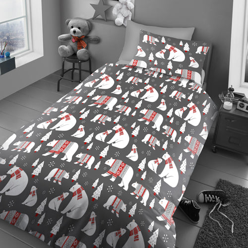 Coloroll Bedding Coloroll Kids Polar Bear Duvet Set Single - FabFinds