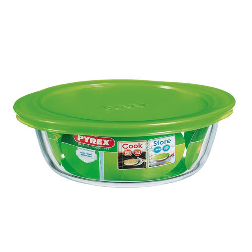 Pyrex Cook & Store Dish Green Lid 1 Litre Pots & Pans Pyrex   