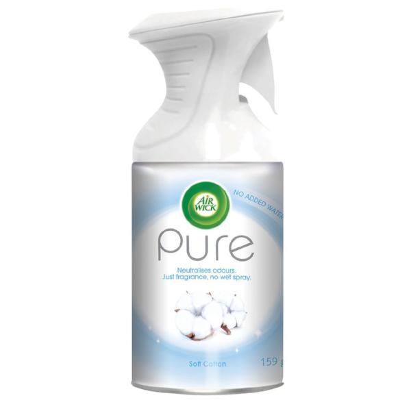 Air Wick Pure Air Freshener Spray Soft Cotton 250ml Air Fresheners & Re-fills Air Wick   