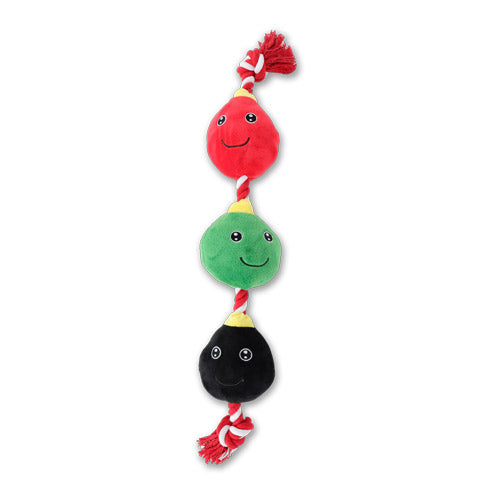 Paws Behavin' Badly Baubles Rope Toy L63cm Christmas Gifts for Pets FabFinds   