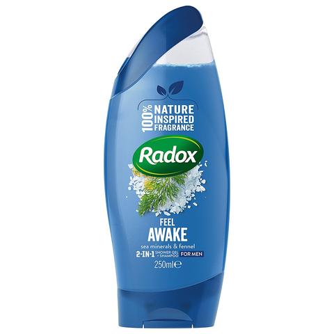 Radox Feel Awake 2 in 1 Shower Gel Sea Minneral and Fennel 250ml Shower Gel & Body Wash Radox   