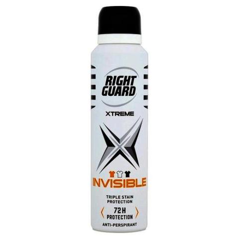 Right Guard Invisible Protection Antiperspirant For Men 150ml Deodorant & Antiperspirants Right Guard   