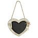 Rustic Hanging Chalkboard Heart Sign Home Decoration FabFinds   