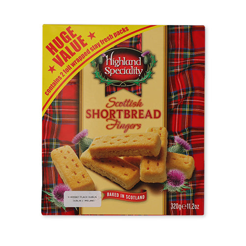 Highland Speciality Scottish Shortbread Fingers 320g Crisps, Snacks & Popcorn highland speciality   