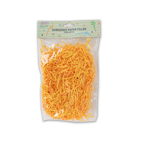 Shredded Paper Filler For Gifts Assorted Colours Gift Wrapping party time Yellow  