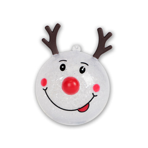 Flashing Reindeer Nose Bauble Christmas Baubles, Ornaments & Tinsel FabFinds   