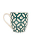 Green Geometric Print Mug Mugs FabFinds   