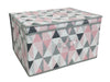 Country Club Jumbo Geometic Printed Patterned Storage Chest Storage Boxes Country Club   
