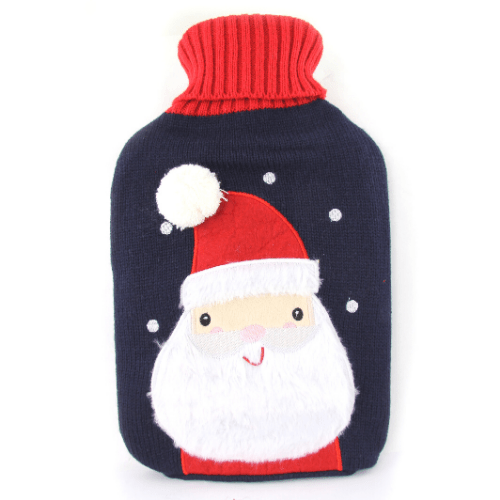 Santa Knitted Character Hot Water Bottle 2 Litres Hot Water Bottles FabFinds   