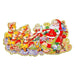 Glitter Assorted 3D Christmas Decorations Christmas Festive Decorations FabFinds Santa's Sleigh  