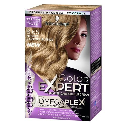 Schwarzkopf Color Expert Medium Caramel Blonde Hair Colour Cream 8.65 Hair Dye schwarzkopf   