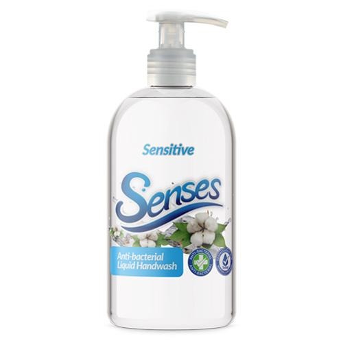 Senses Sensitive Anti-Bacterial Liquid Handwash 500ml Hand Wash & Soap Senses   