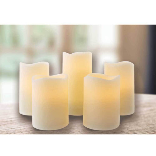 Set of 5 LED Flameless Candles Candles FabFinds   